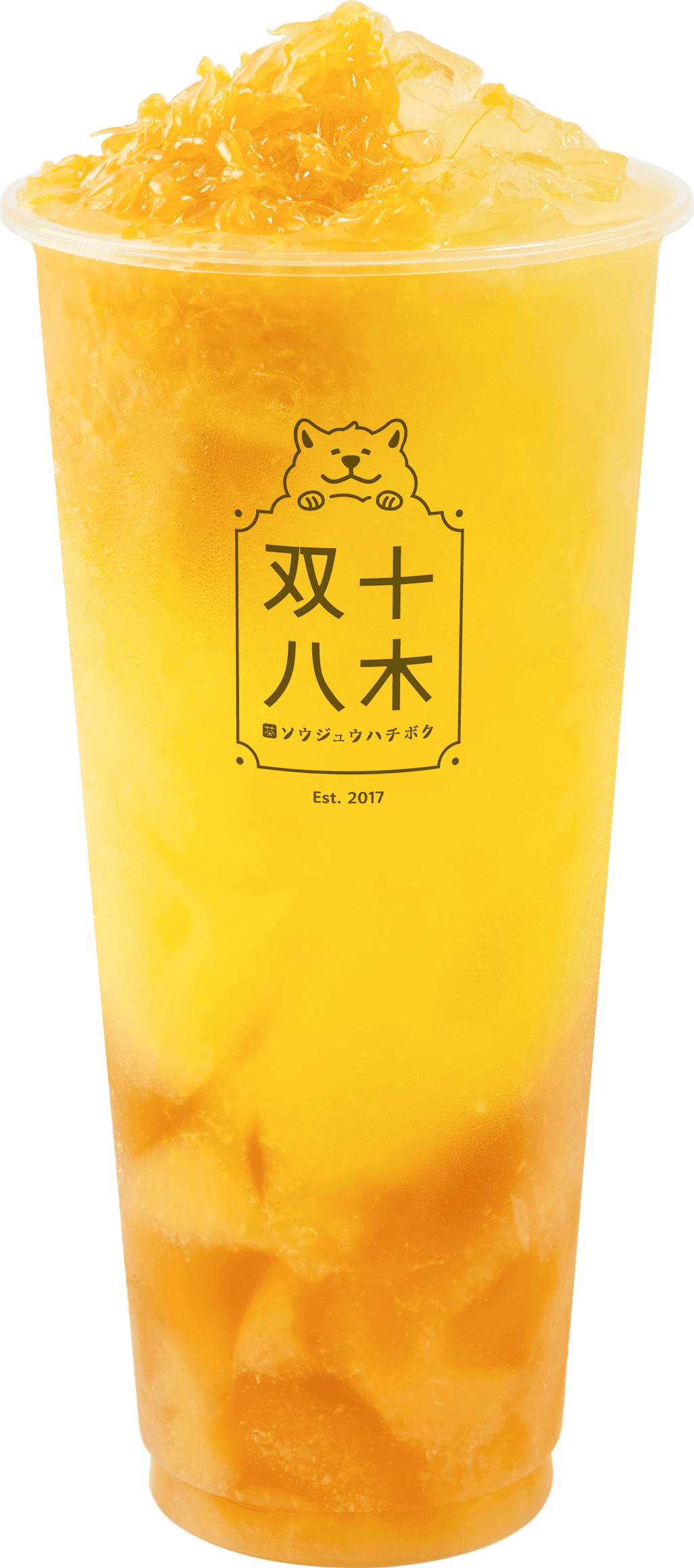 柳橙果粒茶